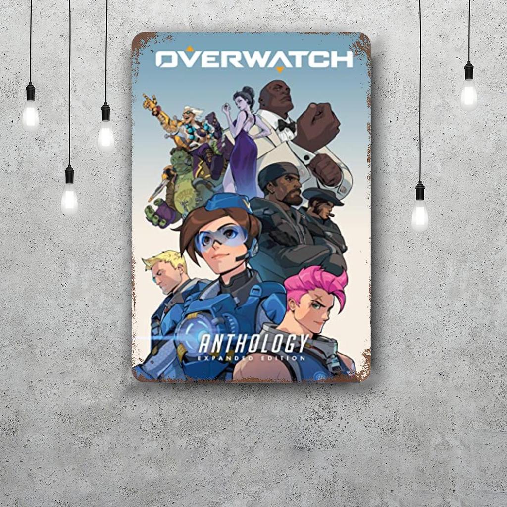 Overwatch Classic Poster Rusty Metal Plaque Retro Decorative Plate Bar Man Cave Garage Club Metal Sign Wall Decoration