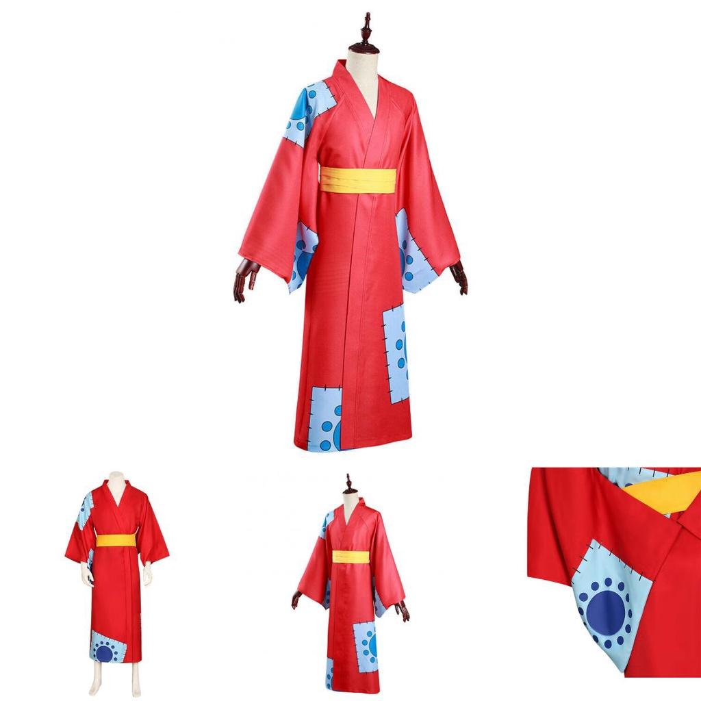 One Piece Wano Country Cosplay Costume For Monkey D Luffy Fans