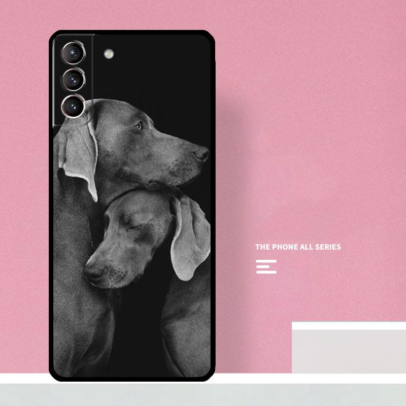 Weimaraner Dog Phone Case For Samsung Galaxy S26 S23 Ultra S20 S21 S22 S24 S25 Plus S10 S25 FE Cover Coque