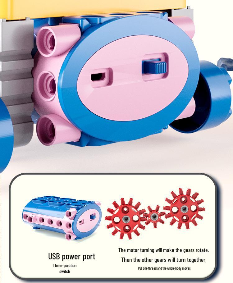 Children's Educational Gear Building Blocks DIY Toy Set