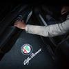 2Pcs Led Car Door Projector Laser Logo Light For Alfa Romeo Giulietta 2011-2019 Giulia Stelvio 2017-2023 Welcome Ghost Lights zl5