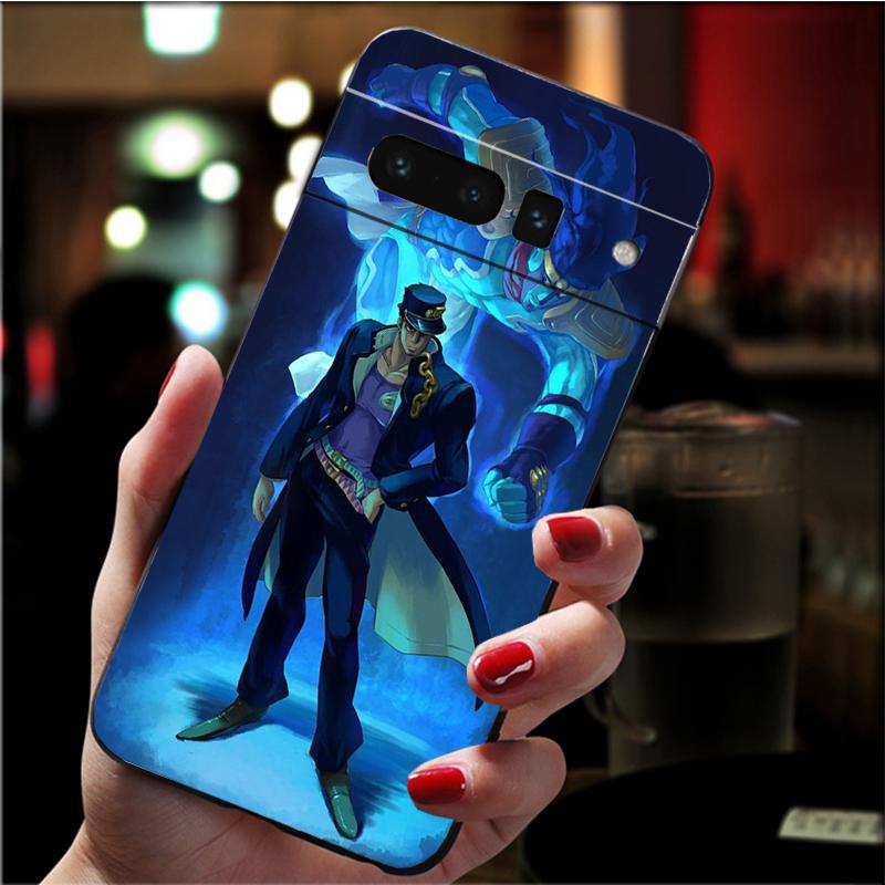 Phone Case for Google Pixel 7 Pro 7 6A 6 Pro 5A 4A 3A Pixel 4 XL Pixel 5 6 4 3 XL 3A XL 2 XL JoJo Bizarre Adventure Case Funda