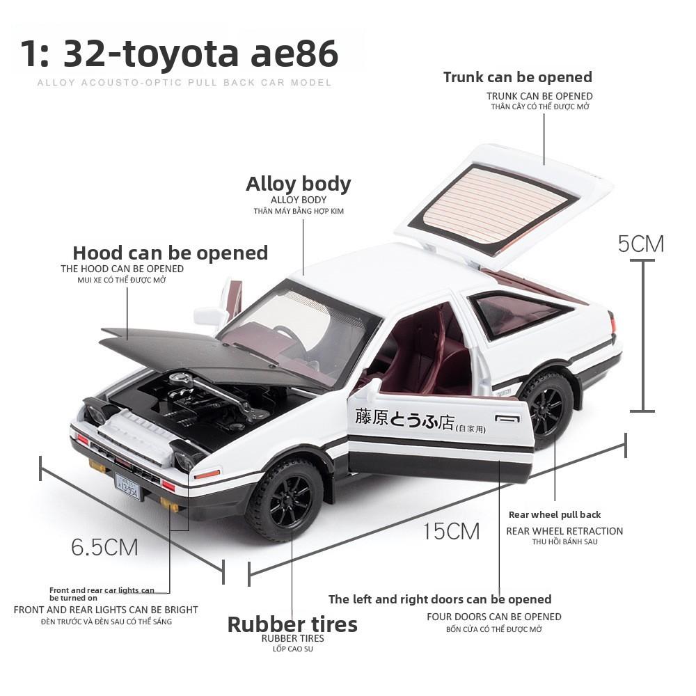 Toyota 128 Ae86 Alloy Car Model Static Toy For Collectors Gifts Decoration