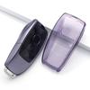Car Key Cover Fob Case Shell With Keychain Fit For Mercedes-Benz A B C E G S Class CLA C118 CLS C257 Transparent-Purple TPU