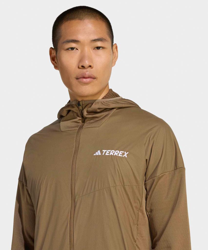 Adidas Terrex Xperior Climawarm+ Windlight Fleece Hooded Jacket - Brown Oxide / Ka4500