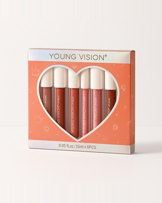 6-color Set Lip Gloss Non-stick Cup 1 Mirror Lip Gloss +5 Mist Lip Glaze