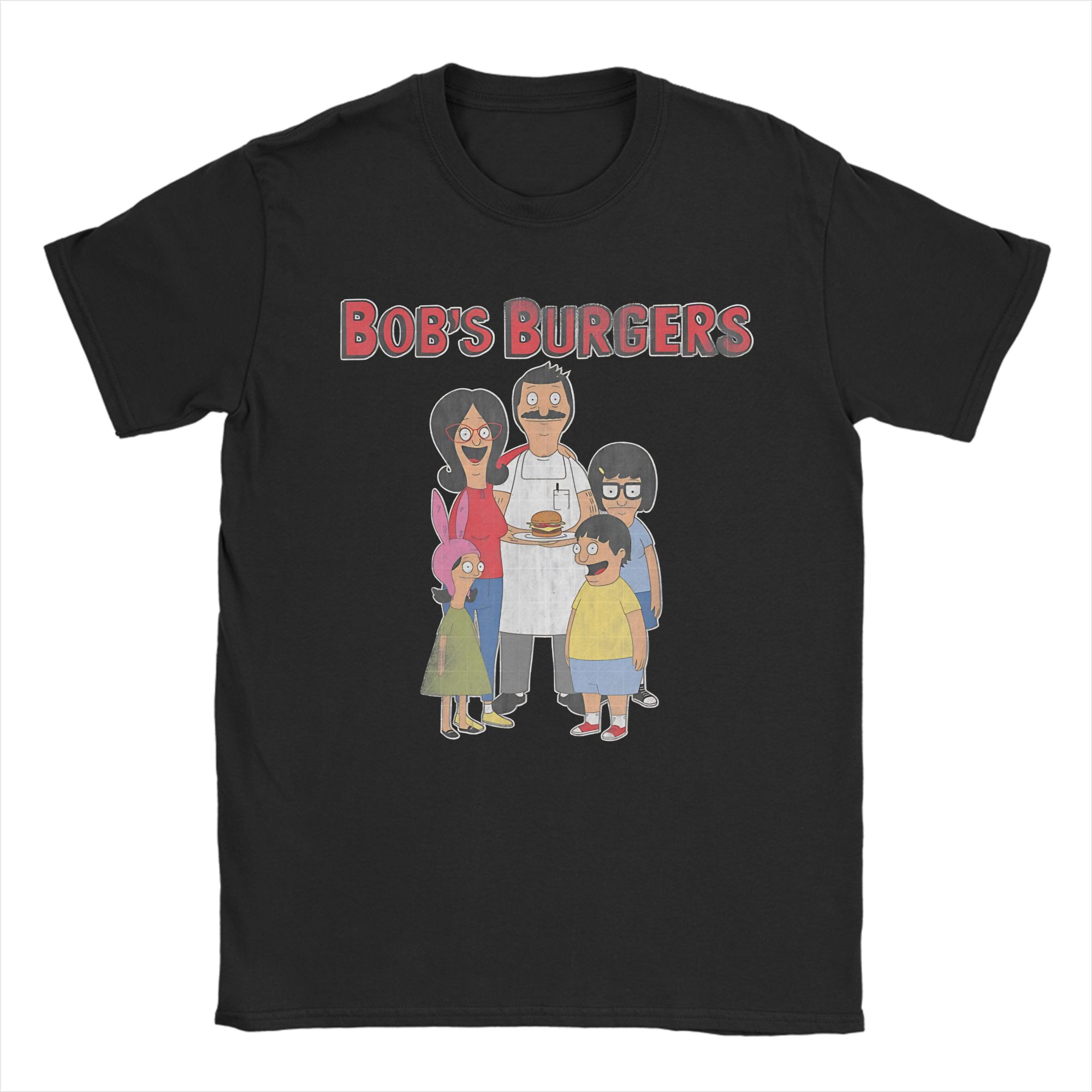 Funny Bobs Burgers Thanksgiving T Shirt Men s 100%Cotton Short Sleeve Crewneck Summer Clothing S