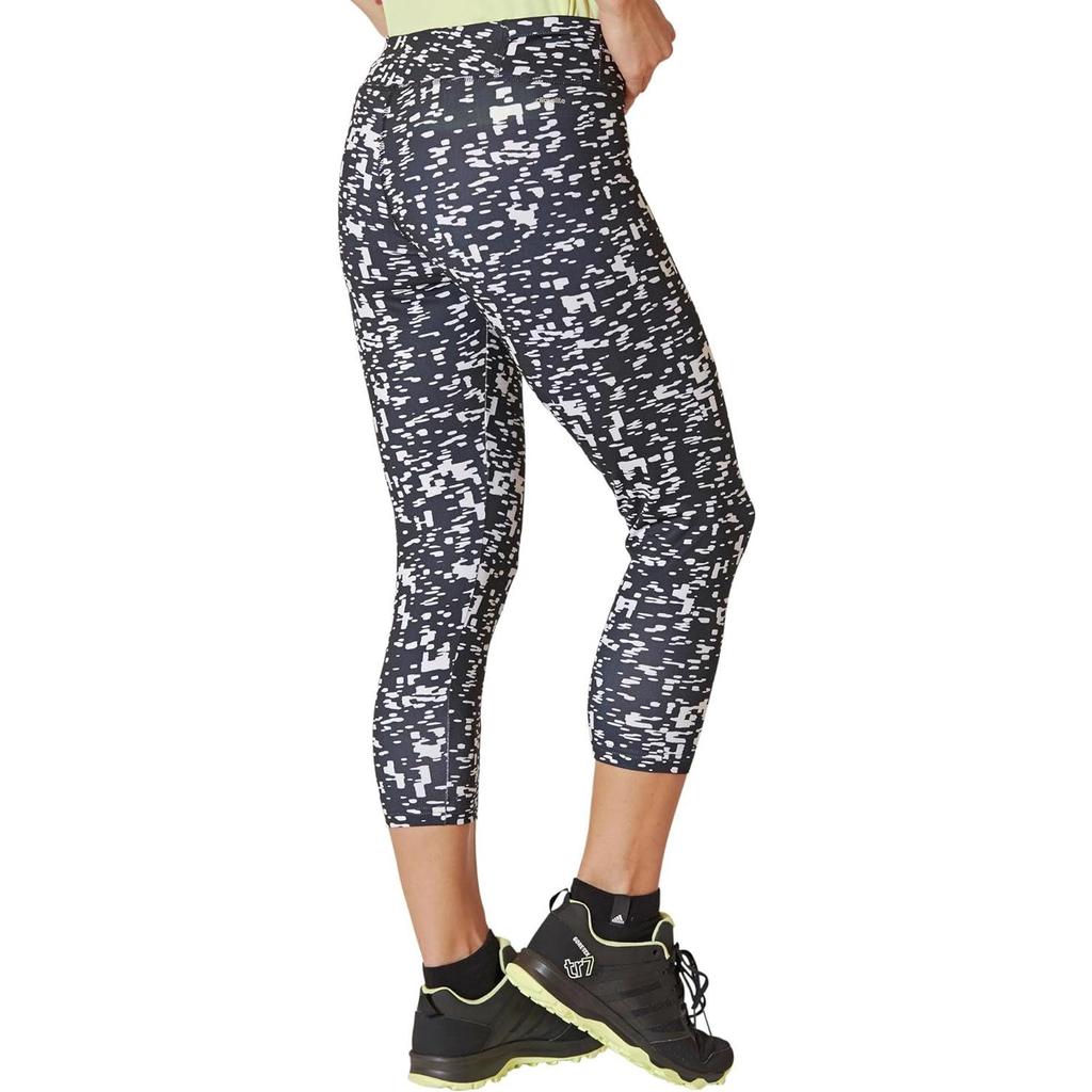 adidas All-Over Print Elastic Waist Leggings Women Leggings Black AB7123