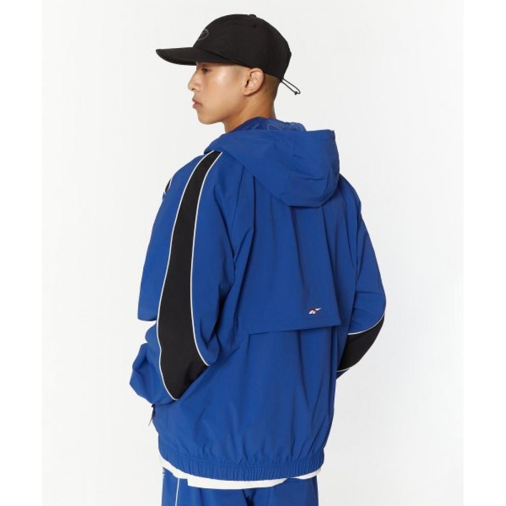 Reebok Stretch Hooded Windbreaker   Blue