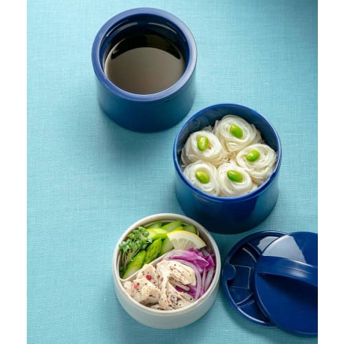 Skater Cold Noodle Lunch Box Cold Noodle Bento Box Blue LRTM8