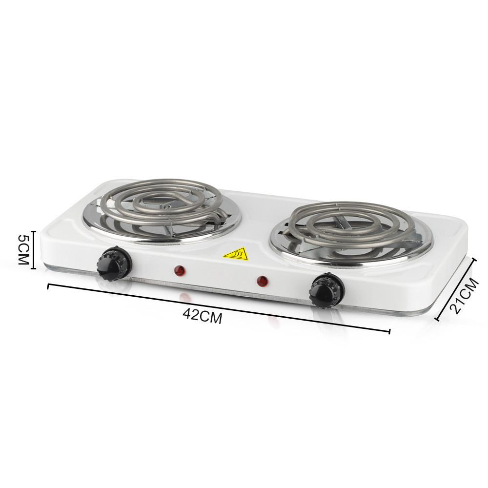 2000W Hochleistungs-Induktionskochfeld mit zwei Kochzonen Multifunktionale kleine Haushalts-Elektroherd Küchen-Tischkochfeld