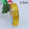 25 Yards/Lot Printed 10/25mm Christmas Ribbon DIY Gift Packing