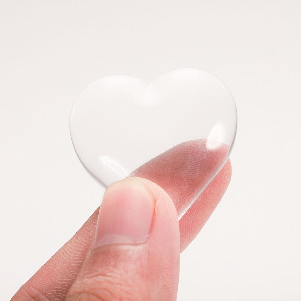 10-50pcs 6-30 mm Heart Shape Flat Back Glass Cabochon Transparent Clear Crystal Cabochon Cameo For Diy Jewelry Making Supplies