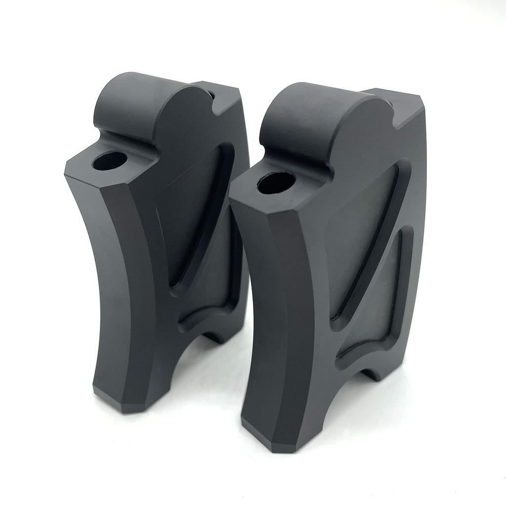 Motokano Rebel 250 500 Applicable CNC Aluminum Handlebar Riser 8.5cm Up Near 2.5cm (Black)