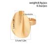 Unique Irregular Big Cuff Rings for Women Open Matte Gold Color Finger Rings Adjustable Jewelry Punk Party Wedding Gifts