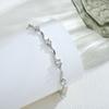 2pcs Rhinestone Crystal Wave Bracelet Thin Light Luxury Bracelet Creative Couple Bracelets  Lovers