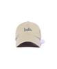 SOUNDSLIFE Vintage Lettering Washing Ball Cap Beige