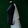 Tiered Wedding Veils Shoulder Back Coverage Breathable Tulle Bridal Veils Headpiece WithInvisible Hair Pin for Wedding