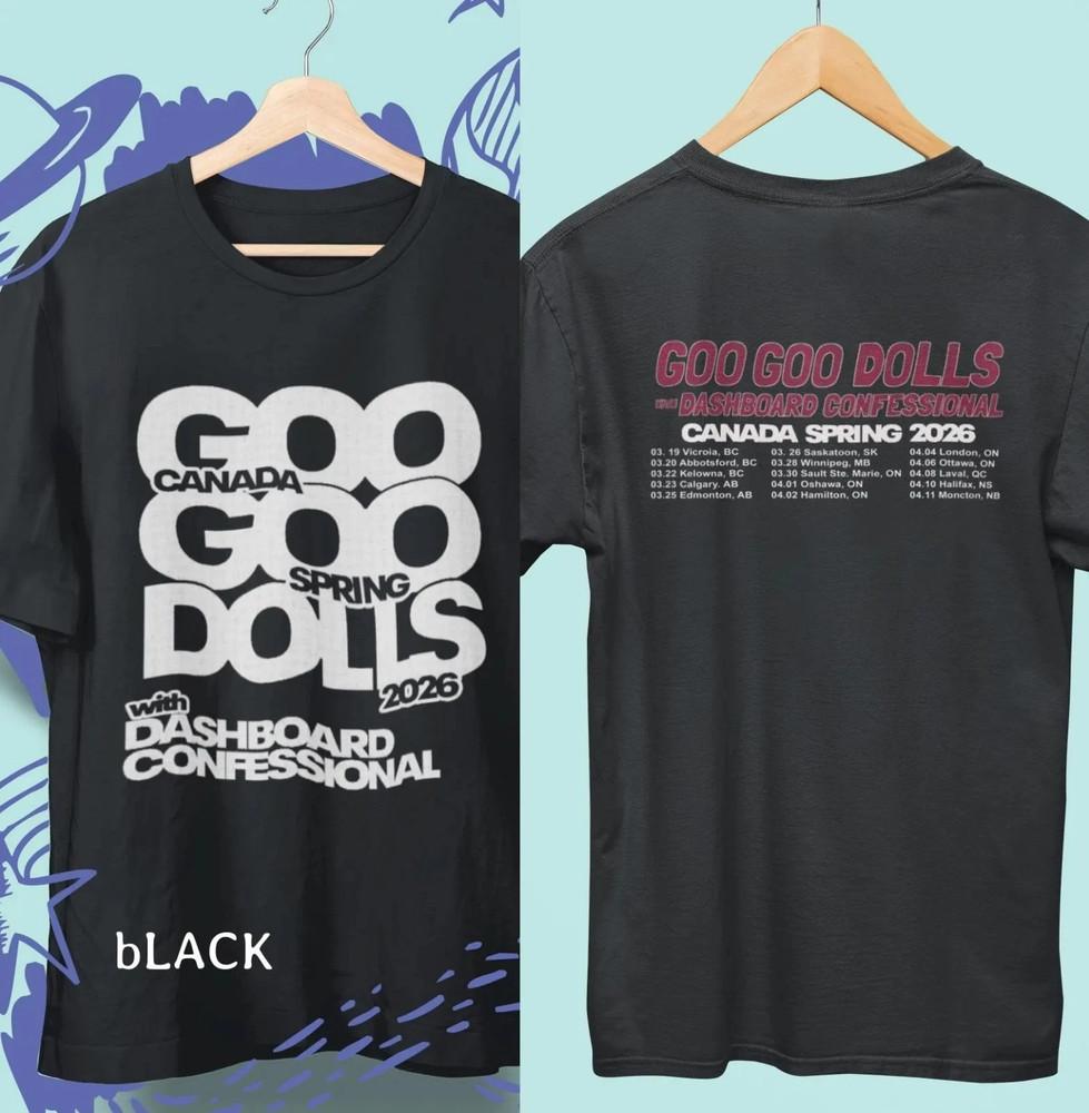 

Goo Goo Dolls 2026 Tour Inspired Merch Tee Rock Music Fan Tshirt Unisex T-Shirt XXL