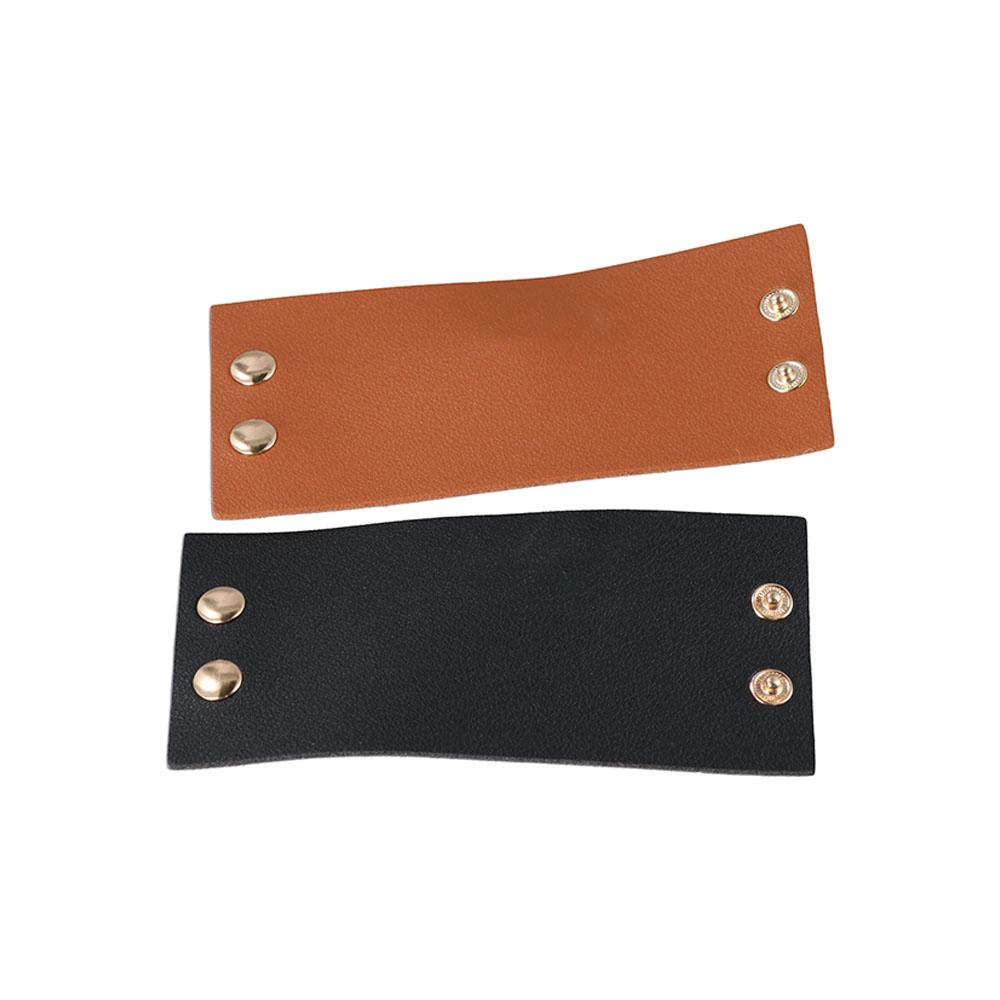 Hair Barrette PU Leather Hair Band Korean Style Hair Cuff Ponytail Holder Women's Hair Clips
