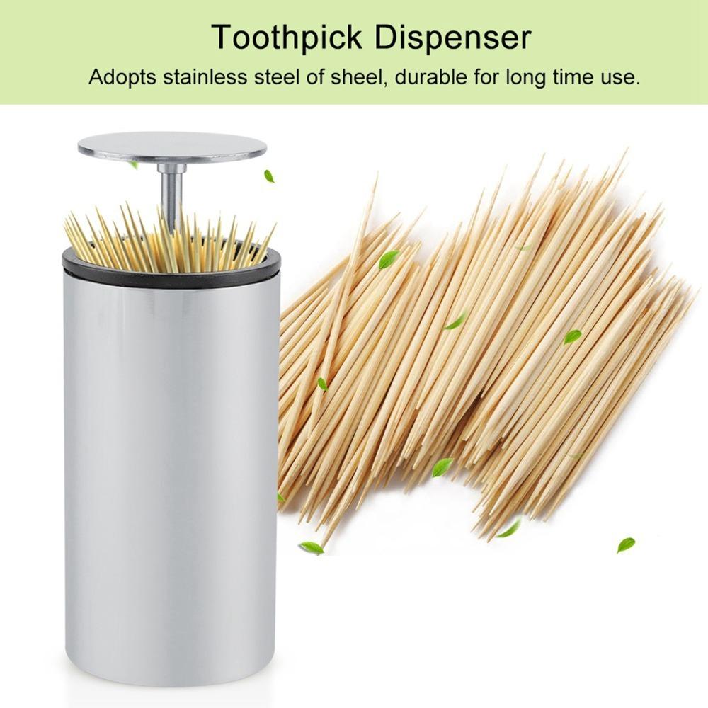 

Automatic System Automatic Toothpick Dispenser Press System Toothpick Box Home Use