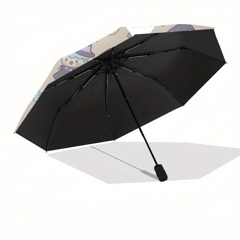 1pc Halloween Stars Moon Night Umbrella with Plastic Handle,Suitable for All Seasons Home Travel Outdoor UmbrellaSanlio350
