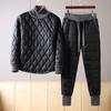 Windbreak Down Cotton Tracksuit 2 Piece Set Winter Warm Casual Turtleneck Sweatsuits Conjuntos Thicken Harem Jogger Pants Outfit
