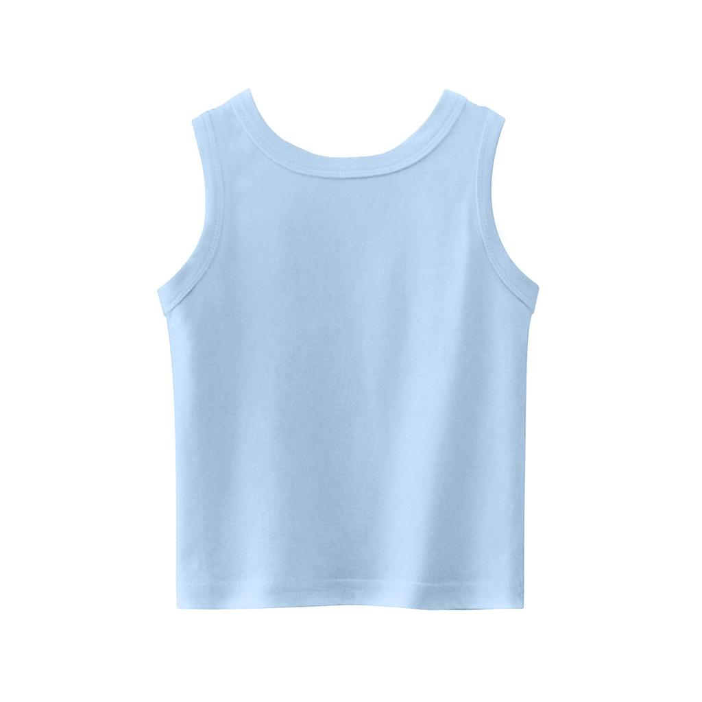 Mädchen Kinder Sommer Rundhals Ärmellose Shirts Tanktops