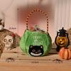 Halloween Candy Bag Kids Trick or Treat Pumpkin Handbag Vampire Candy Bucket Halloween Party Gift Bag for Children