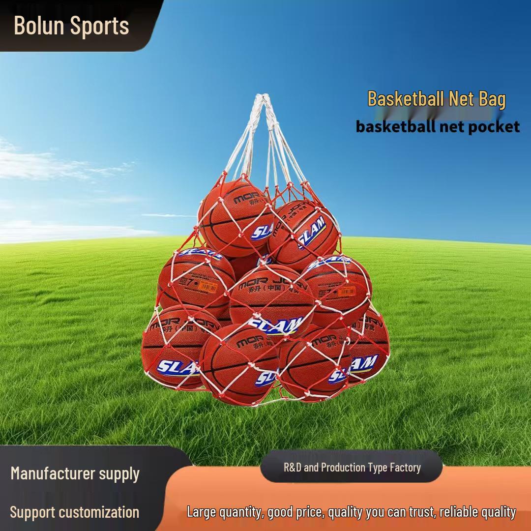 

Large Capacity Sports Net Bag for Basketball, Volleyball, Football Storage Polypropylene 1.2m [60g]