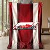 F1 Flannel Fleece Blanket Cozy Warm Throw Blanket For Couch Bed Travel All Season Use
