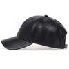 Casquettes de Baseball en Cuir PU Printemps et Automne Chapeaux Décontractés Réglables d'Extérieur Chapeau Anti-Soleil