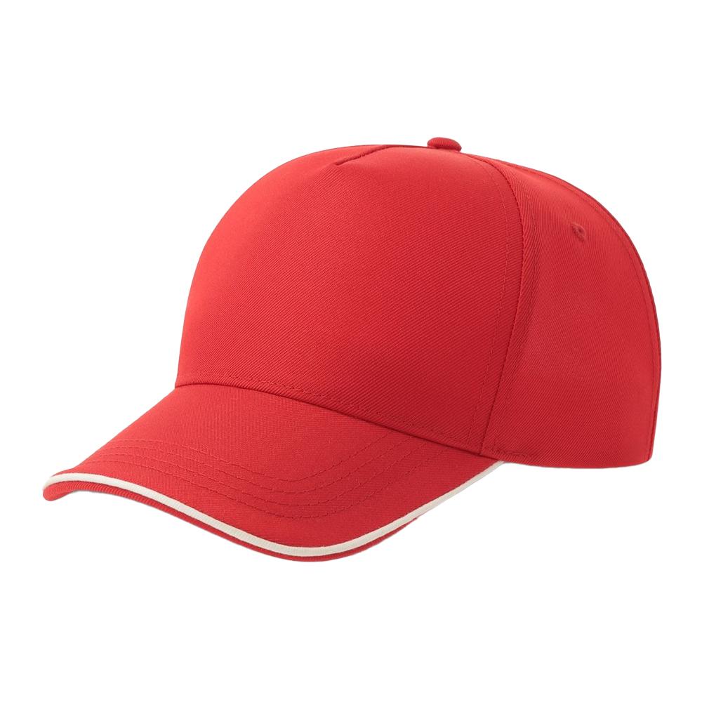 Atlantis Headwear Unisex Adult Recy Five Piping 5 Panel Recycled Structured Baseball Cap