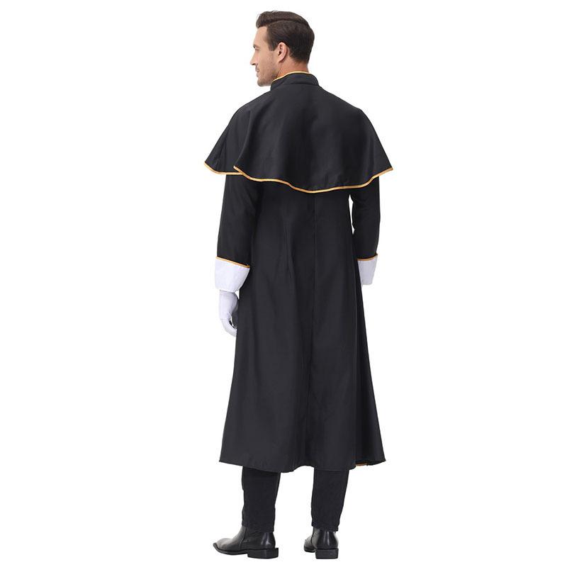 Cosplay Halloween Priesterkostüm Erwachsener Cos Vampir Männlicher Missionarspriester Jungfrau Maria Priesterkostüm