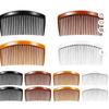 Guuyoo Plastic Side Hair Twist Comb Fine Hair Accessories, Black, White, Brown, 12 Pieces