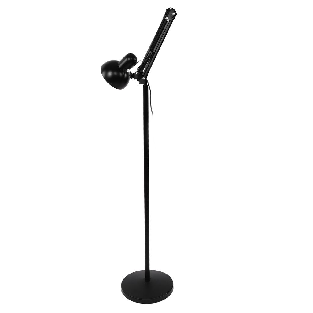 Metal Floor Lamp with Flexible Swing Arm Adjustable Standing Lamp for Home Bedroom Office Study