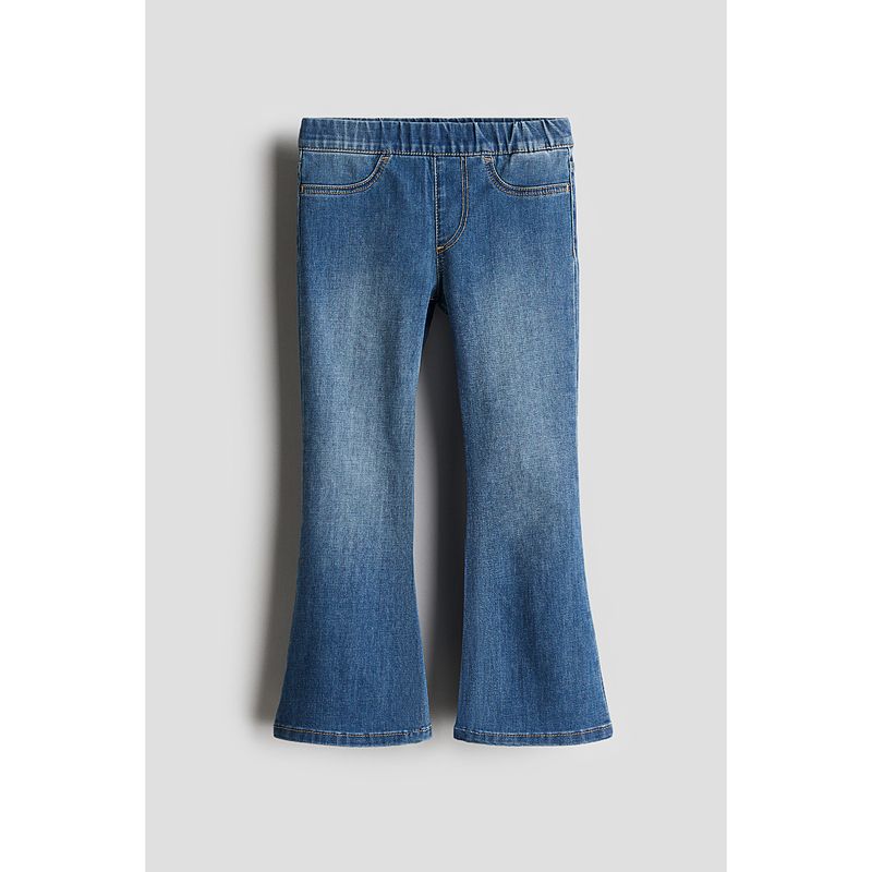 

Детская одежда HM для девочек Деним Осень Стрейч Слим Модный Клетчатый Повседневный Расклешенные Брюки 1228540