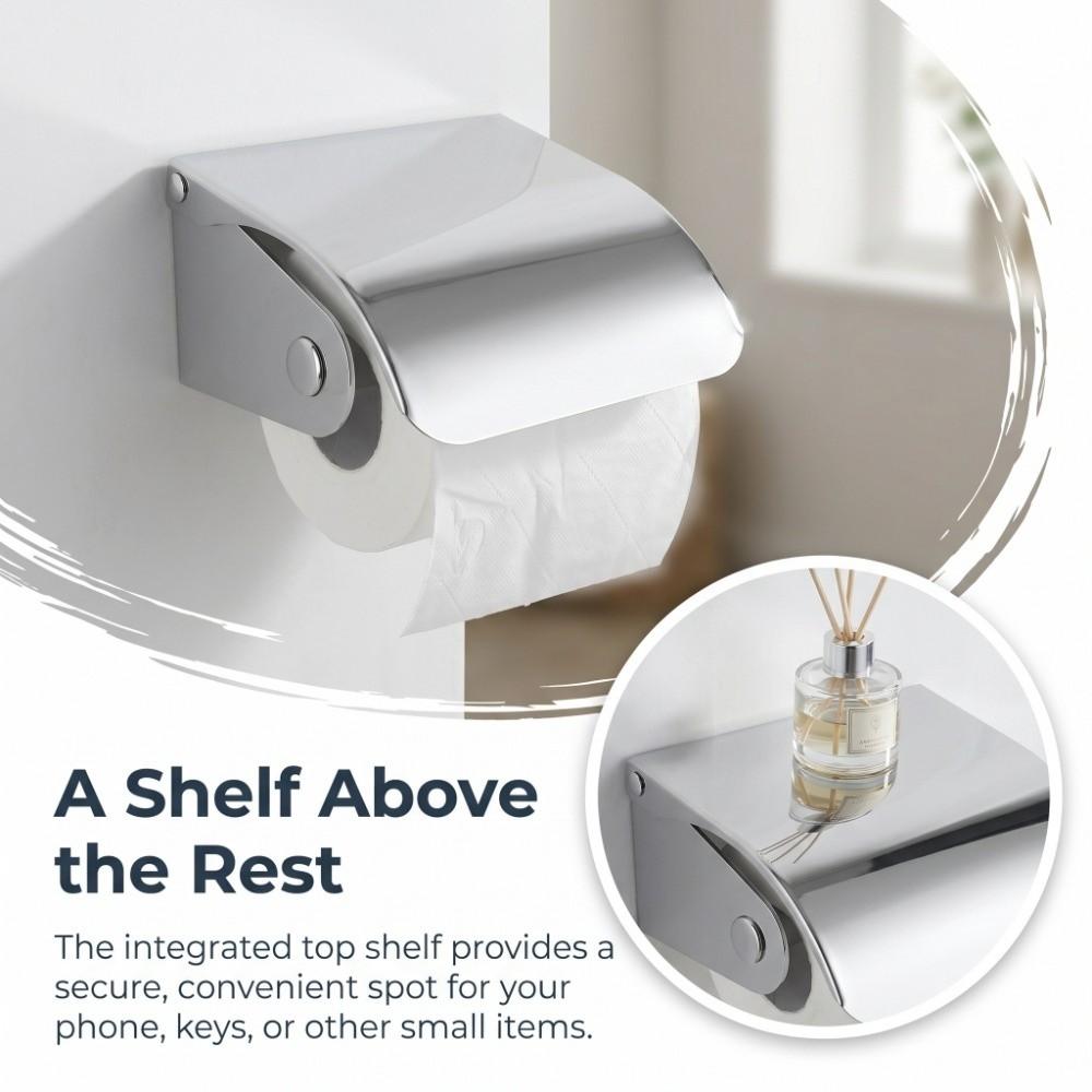 Wall Mounted Tissue Paper Holder Stainless Steel Tissue Roll Dispenser Home Hotel