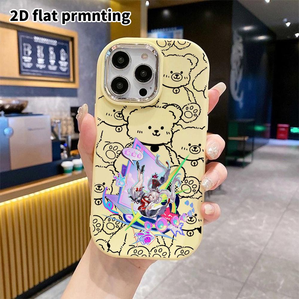 Phone Case: 2D Flat Design Suitable for iPhone 18 17 16 15 14 13 Pro Protective Case, Couple Style, Trendy 2D Anime, Christmas and Halloween Gift