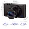 SONY RX100III Compact Digital CMOS optical zoom tiltable LCD Cyber-shot Camera, Black, 1.0-inch back-illuminated sensor, 2.9x (24-70mm), 180-degree