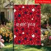 2D Flat - 2D Flat - 2D Flat 1pc July 4Th Independence Day Patriotic Star Garden Flag_2 (2)- Garden Decoration Double S, Home Decoration, Yard Decorati
