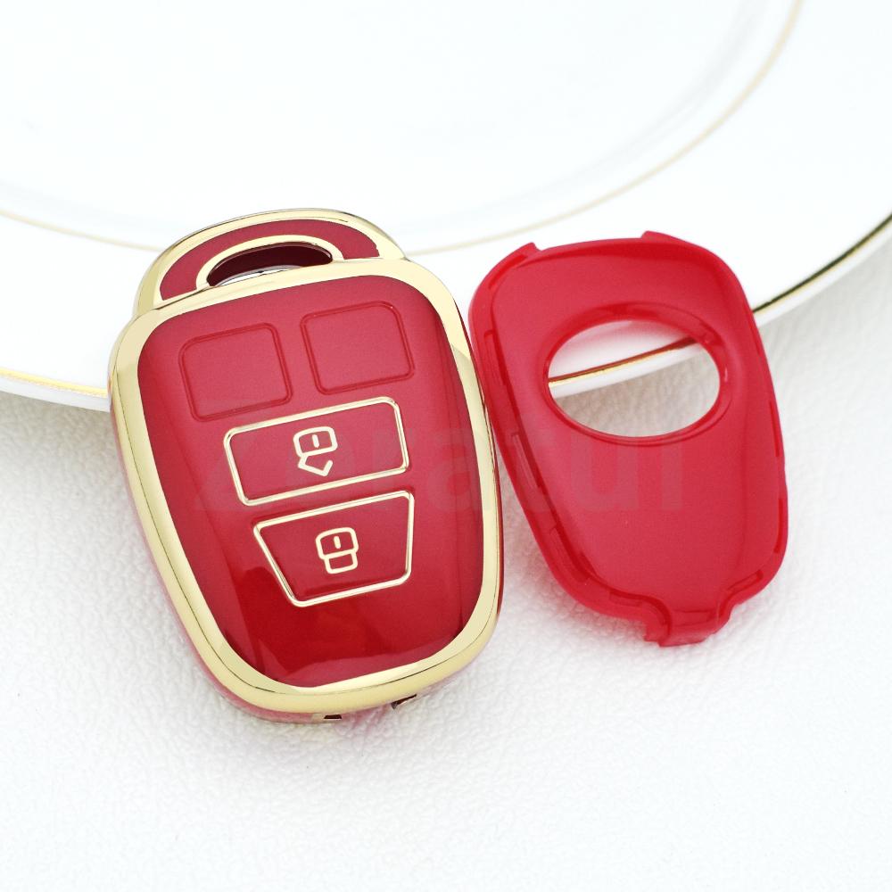 Fashion Tpu Silver Edge Car Key Shell Case Fob Cover For Toyota Rav4 Hiace Land Cruiser Aqua Ractis Corolla Vitz Accessories