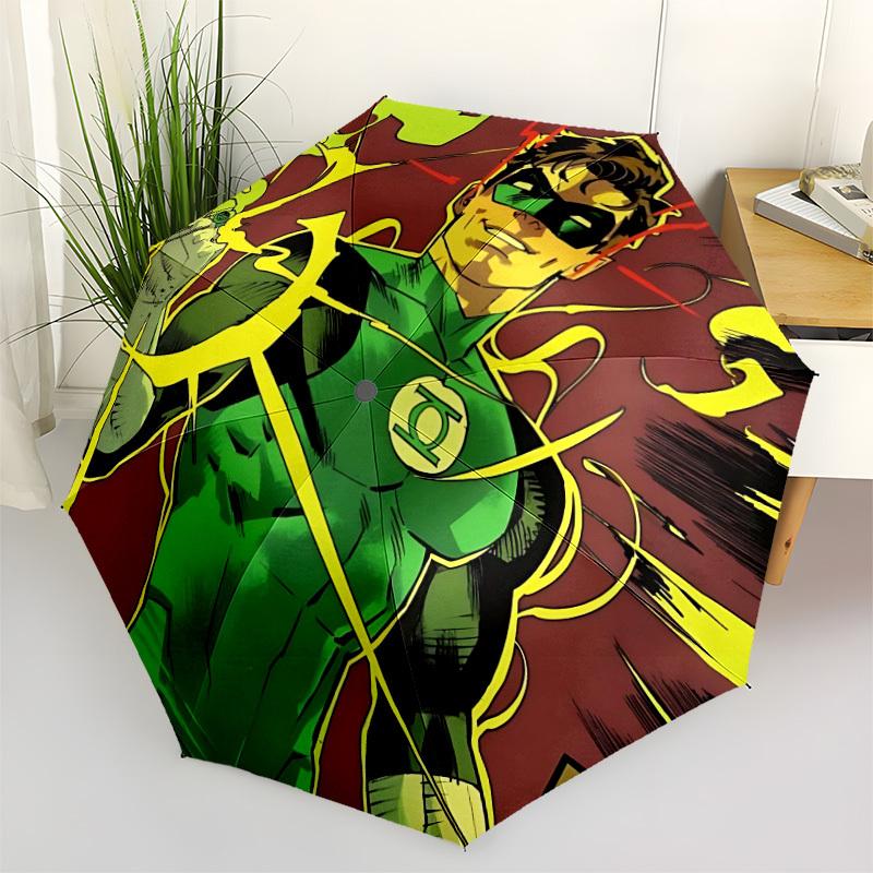 

1pc Green Lantern, Superhero Automatic Open/Close Umbrella - 8-Rib Stability - All-Season Everyday & Formal Use yy251022056