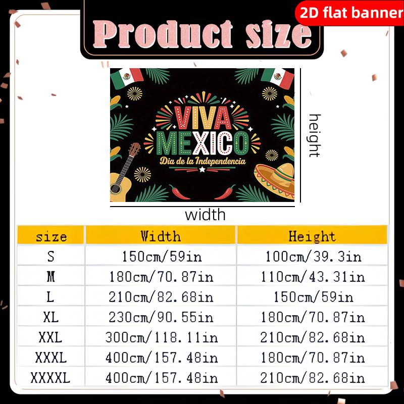 2D Flat Party Background Decoration Banner 1-piece Independence Day Celebration Background Cloth Decoration Art Decoration