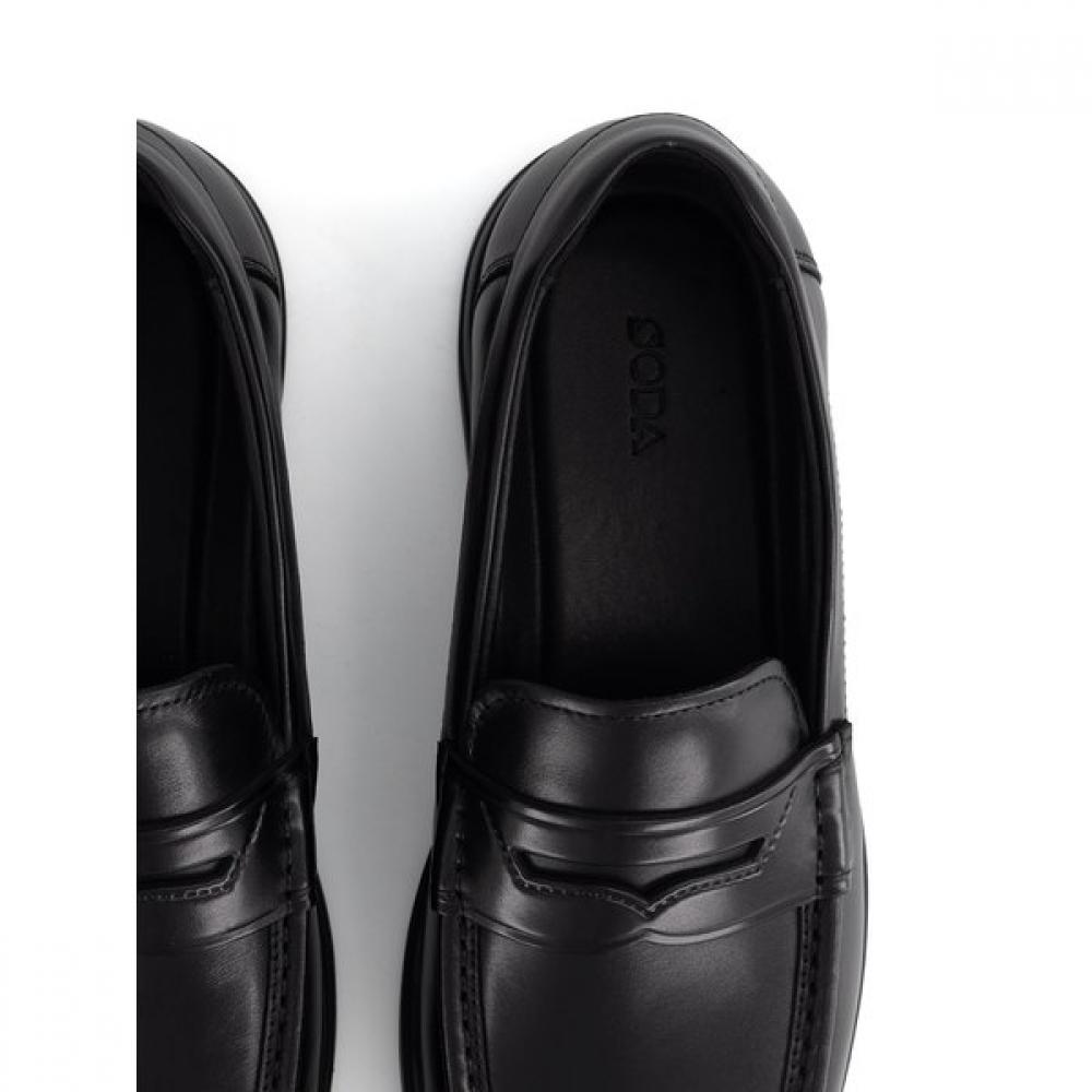 SODA Men S Ultra Lightweight Rubber Sole Penny Loafer 3cm Arm606