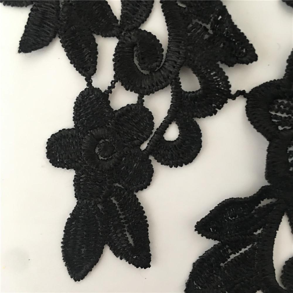 Diy Lace Polyester Pair Collar Lace, Embroidered False Collar Lace, Patch Sticker, Decorative Fabric Lace Sticker