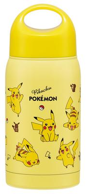 Skater Direct Drinking Stainless Steel Mug Insulated for Hot and Cold Pokemon Pikachu Bottle, Drinks, 350ml, Design, SMC3-A