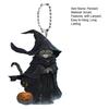 Pandantiv Pisică Vrăjitoare de Halloween Decor Mașină cu Șnur Ușor de Instalat Ornament Agățat Oglindă Retrovizoare Interioară Mașină