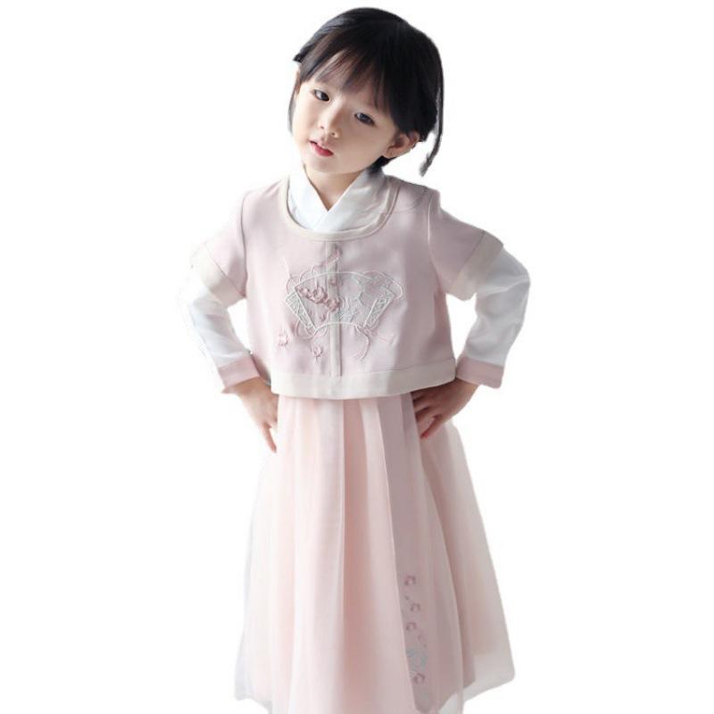 Hanfu jente kinesisk stil klut sommerkjole Antikk Tang dress super fe kostyme kjole liten jente havfrue prinsesse skjørt undertøy