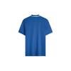 Calvin Klein Letter Half-Collar Trimmed Short Sleeve Polo Shirt Men Polo Shirts Blue J324245C3B